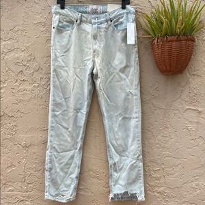 Urban Outfitters BDG Light Blue Vintage Slim Fit Distressed Jeans